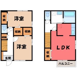 鶴田駅 徒歩22分 1-2階の物件間取画像